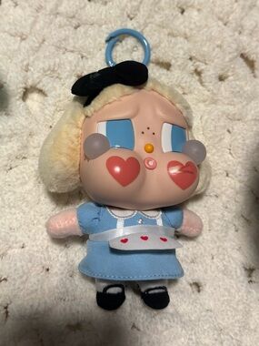Blue Dress Heart-Cheek Doll Keychain Plush - Alice Cry Baby
